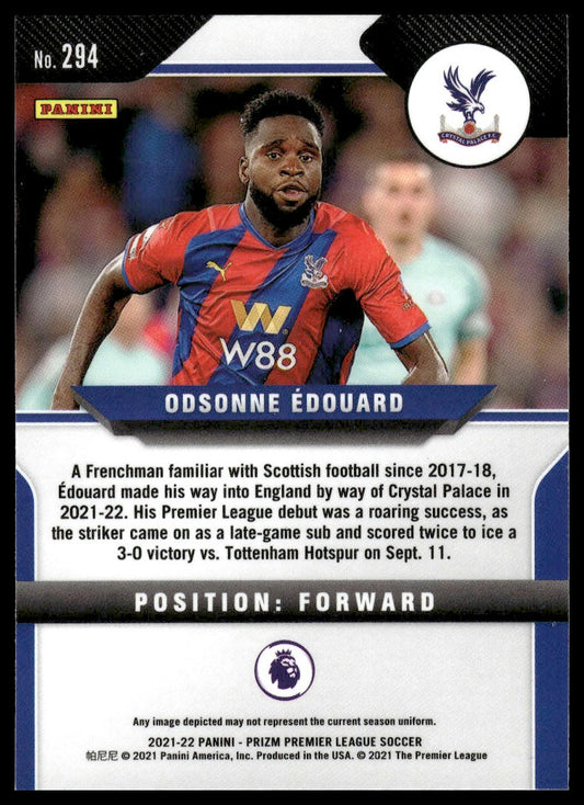 2021-22 Panini Prizm Premier League #294 Odsonne Edouard