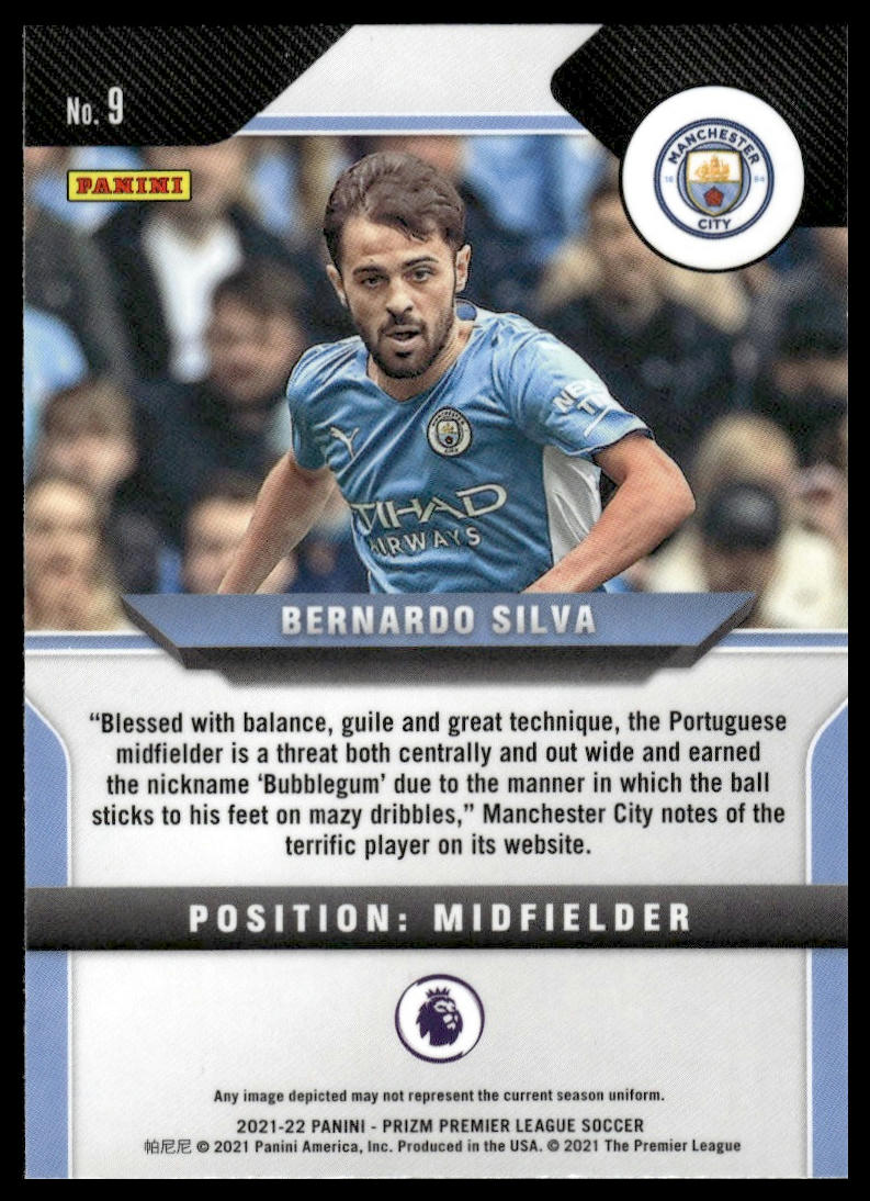2021-22 Panini Prizm Premier League #9 Bernardo Silva