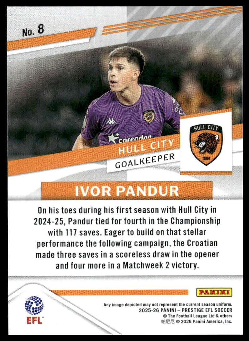 2025-26 Panini Prestige EFL #8 Ivor Pandur