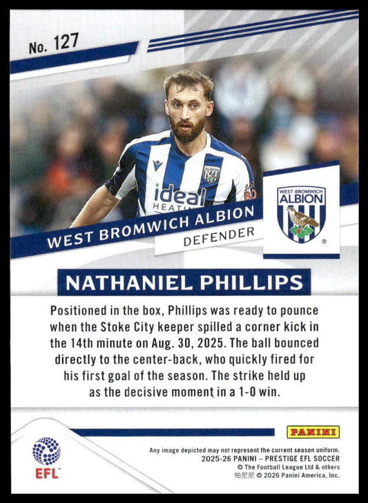 2025-26 Panini Prestige EFL #127 Nathaniel Phillips