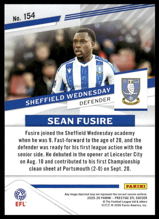 2025-26 Panini Prestige EFL #154 Sean Fusire
