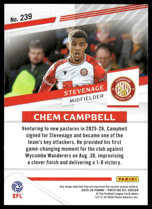 2025-26 Panini Prestige EFL #239 Chem Campbell