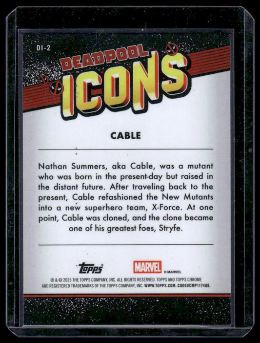 2025 Topps Chrome Deadpool #DI-2 Cable Deadpool Icons