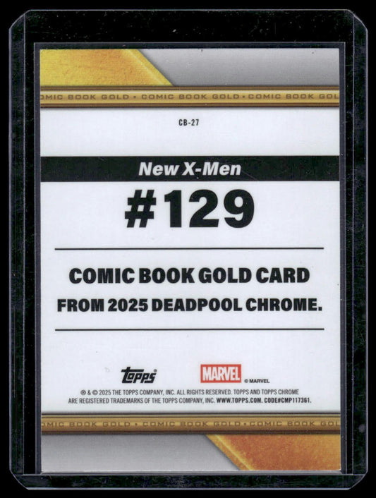 2025 Topps Chrome Deadpool #CB-27 Fantomex Comic Book Gold