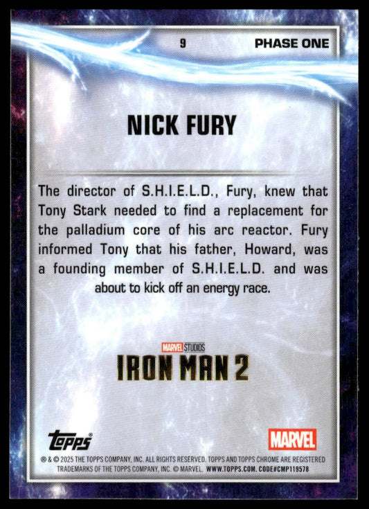 2025 Topps Chrome Marvel Studios #9 Nick Fury