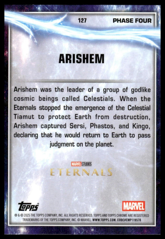 2025 Topps Chrome Marvel Studios #127 Arishem