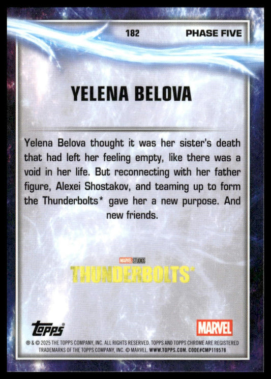 2025 Topps Chrome Marvel Studios #182 Yelena Belova