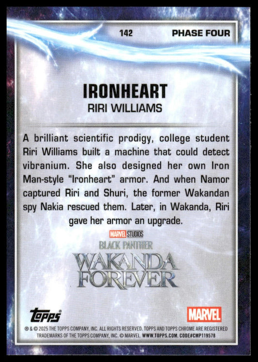 2025 Topps Chrome Marvel Studios #142 Ironheart