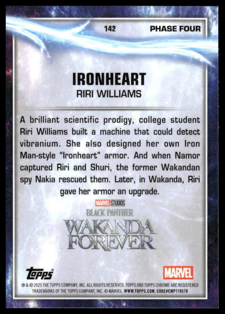 2025 Topps Chrome Marvel Studios #142 Ironheart