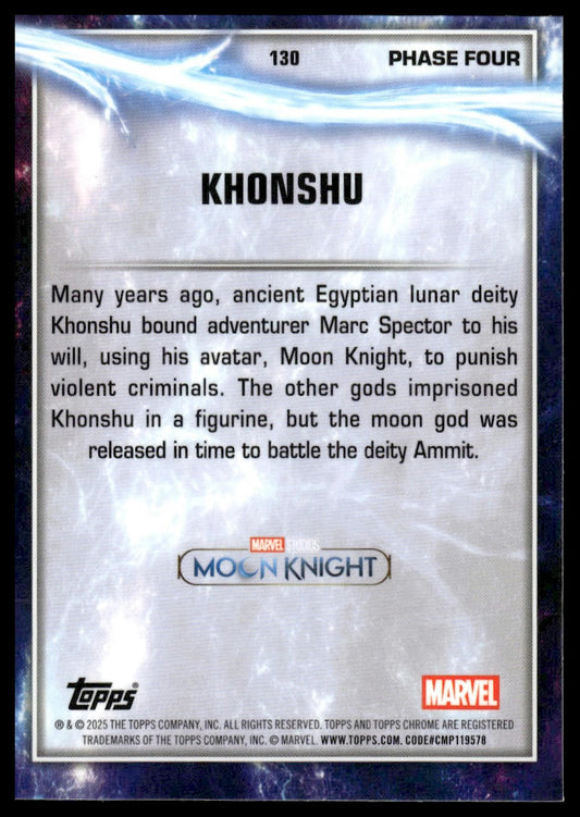 2025 Topps Chrome Marvel Studios #130 Khonshu