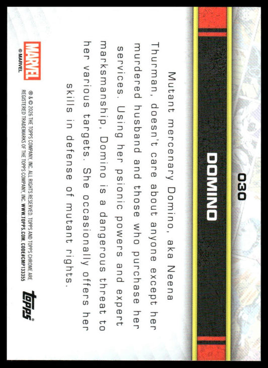2026 Topps Chrome Marvel Comics #30 Domino