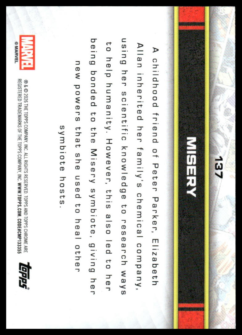 2026 Topps Chrome Marvel Comics #137 Misery