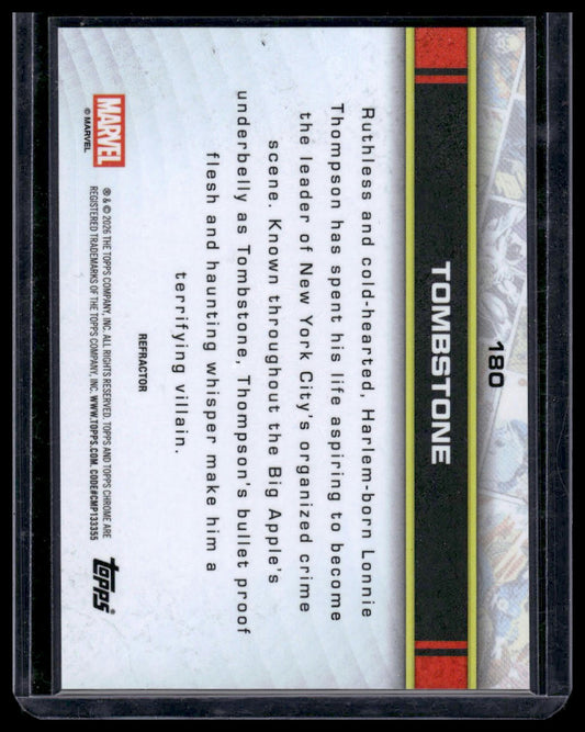 2026 Topps Chrome Marvel Comics #180 Tombstone Refractor