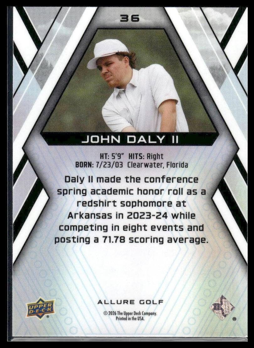 2026 Upper Deck Allure #36 John Daly II