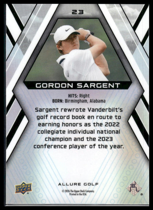 2026 Upper Deck Allure #23 Gordon Sargent