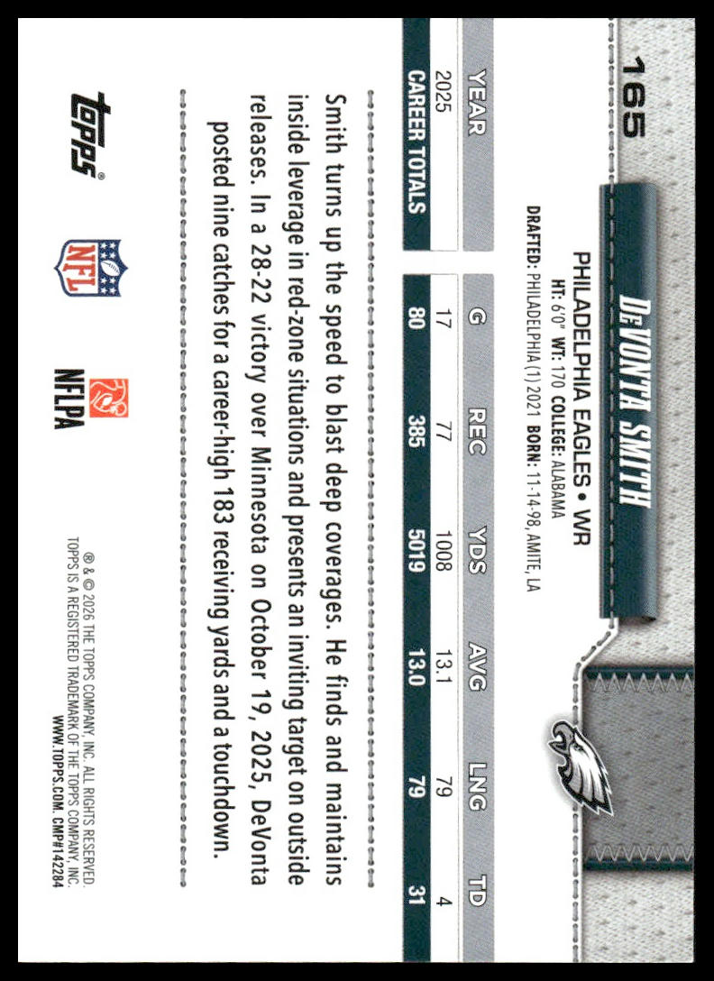 2026 Topps Flagship #165 DeVonta Smith