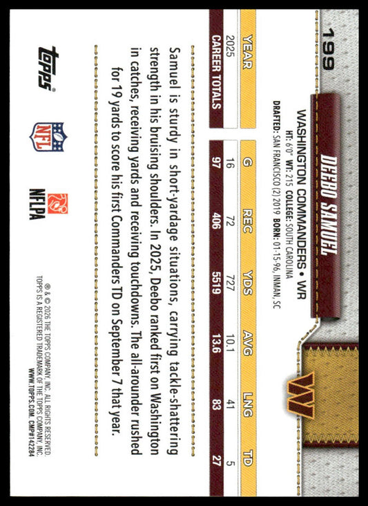 2026 Topps Flagship #199 Deebo Samuel
