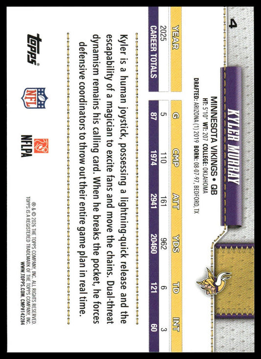 2026 Topps Flagship #4 Kyler Murray