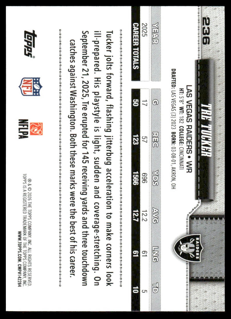 2026 Topps Flagship #236 Tre Tucker
