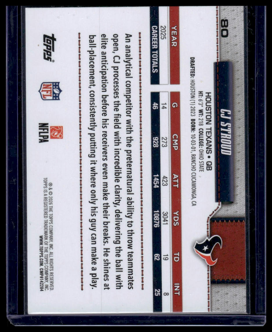 2026 Topps Flagship #80 CJ Stroud