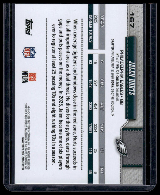 2026 Topps Flagship #167 Jalen Hurts