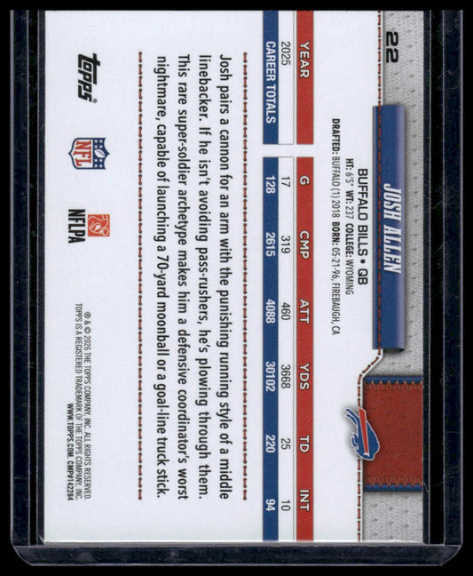 2026 Topps Flagship #22 Josh Allen