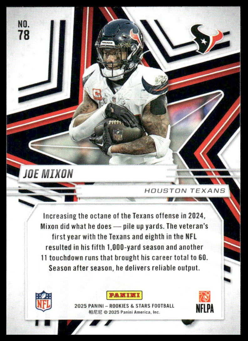 2025 Panini Rookies & Stars Football #78 Joe Mixon