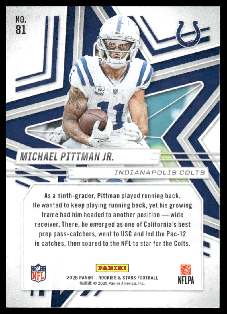 2025 Panini Rookies & Stars Football #81 Michael Pittman Jr.