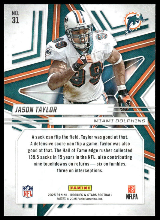 2025 Panini Rookies & Stars Football #31 Jason Taylor