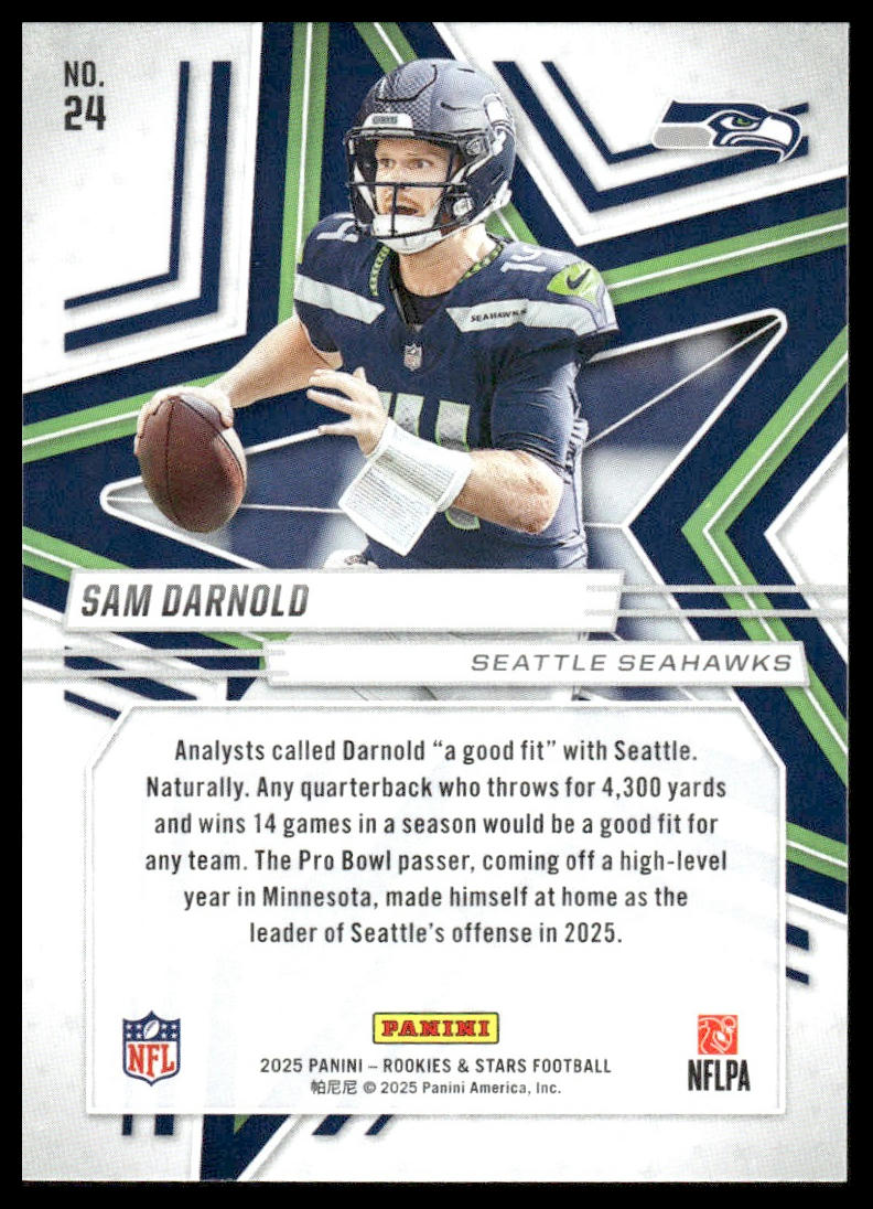 2025 Panini Rookies & Stars Football #24 Sam Darnold