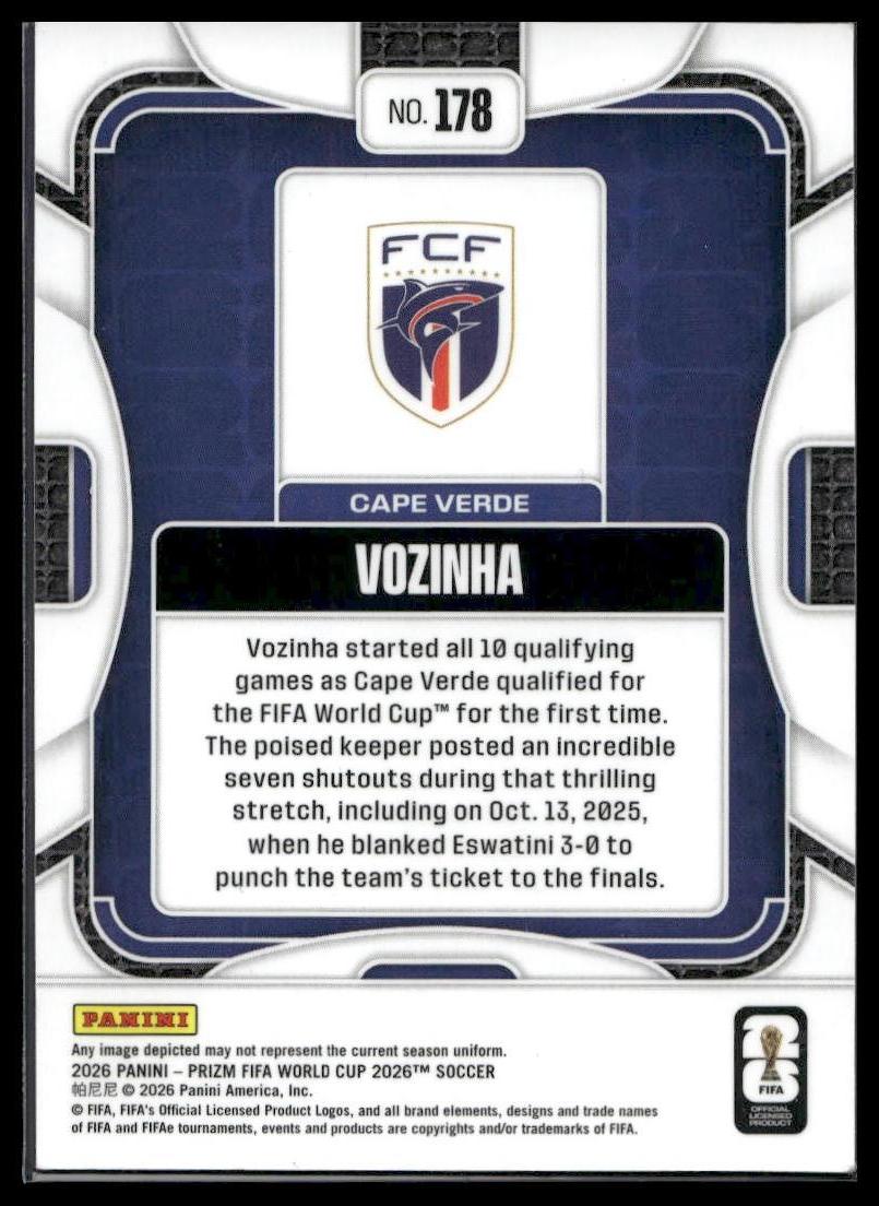 2026 Panini Prizm FIFA World Cup #178 Vozinha Silver Prizm
