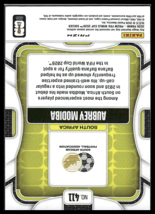 2026 Panini Prizm FIFA World Cup #411 Aubrey Modiba Disco Prizm