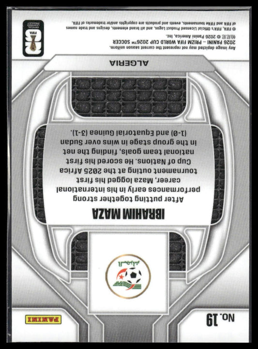 2026 Panini Prizm FIFA World Cup #19 Ibrahim Maza New Era Silver Prizm