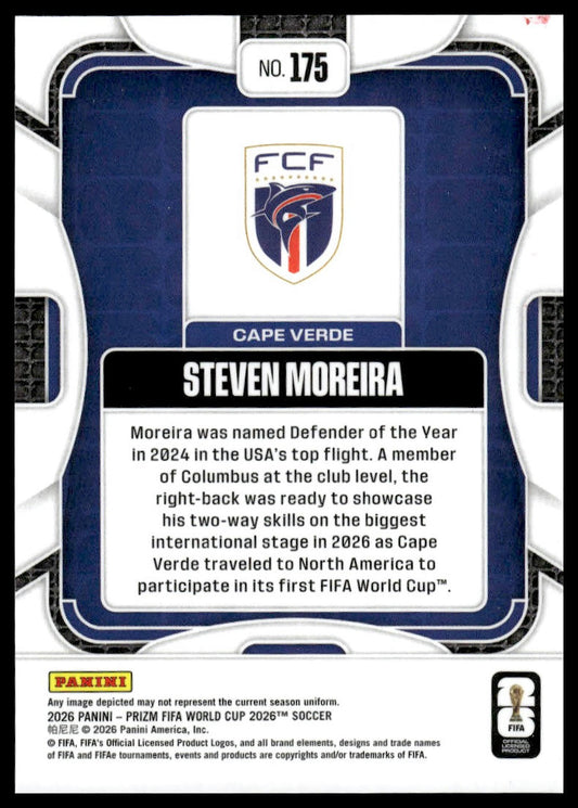 2026 Panini Prizm FIFA World Cup #175 Steven Moreira Silver Prizm