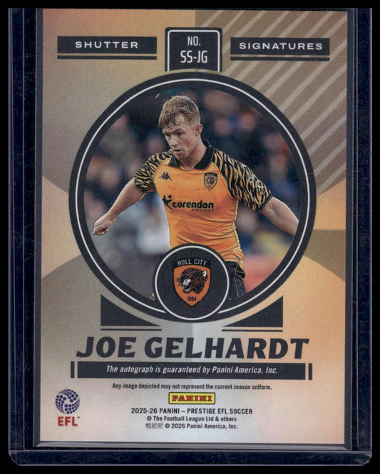 2025-26 Panini Prestige EFL #SS-JG Joe Gelhardt Shutter Signatures Auto