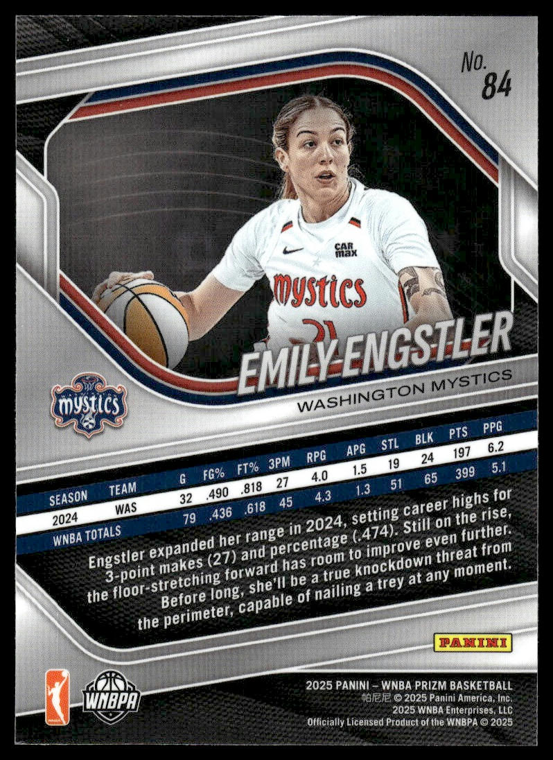 2025 Panini Prizm WNBA #84 Emily Engstler