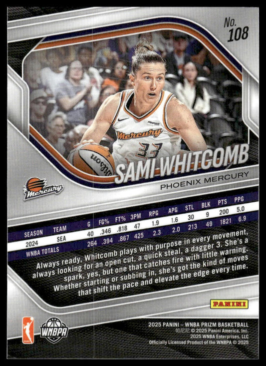 2025 Panini Prizm WNBA #108 Sami Whitcomb