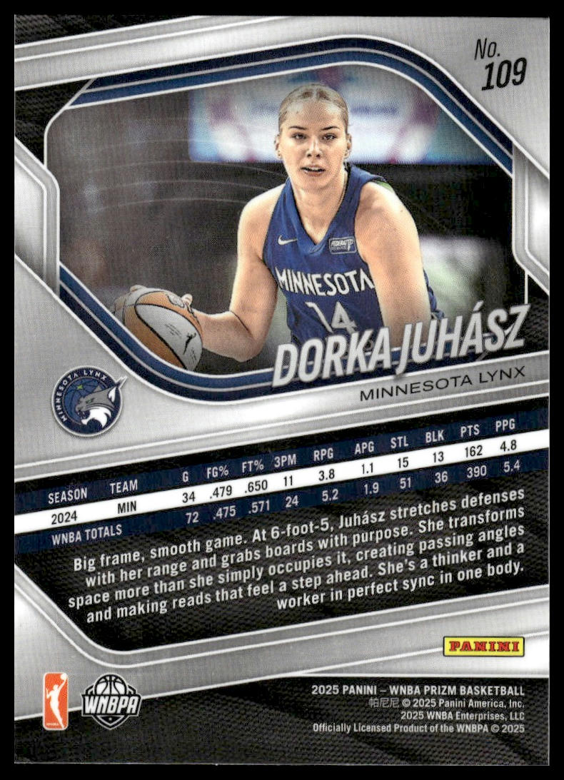 2025 Panini Prizm WNBA #109 Dorka Juhasz
