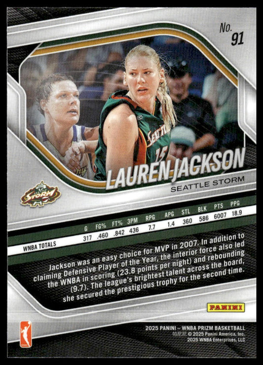 2025 Panini Prizm WNBA #91 Lauren Jackson