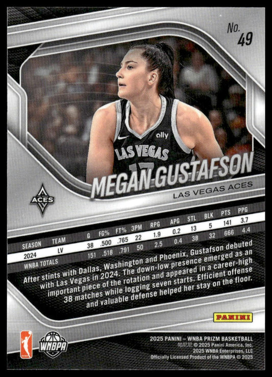 2025 Panini Prizm WNBA #49 Megan Gustafson
