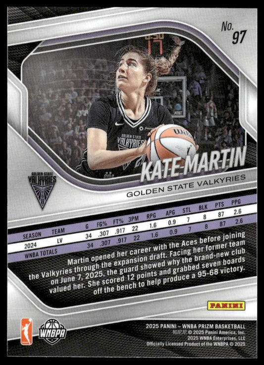2025 Panini Prizm WNBA #97 Kate Martin