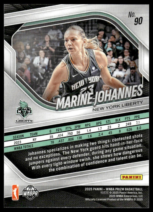 2025 Panini Prizm WNBA #90 Marine Johannes