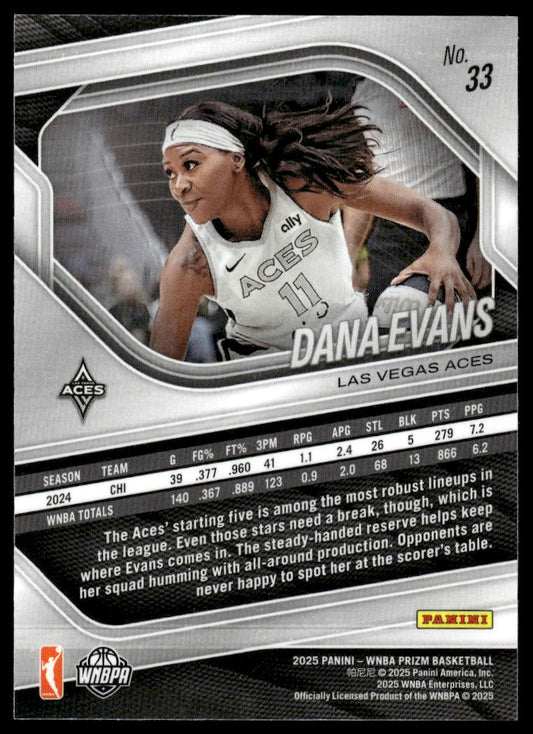 2025 Panini Prizm WNBA #33 Dana Evans