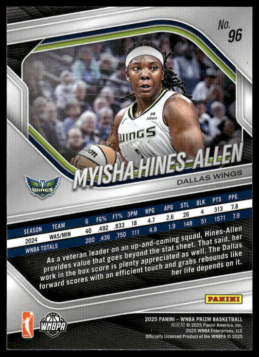 2025 Panini Prizm WNBA #96 Myisha Hines-Allen