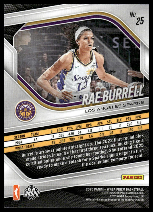 2025 Panini Prizm WNBA #25 Rae Burrell