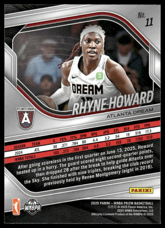 2025 Panini Prizm WNBA #11 Rhyne Howard