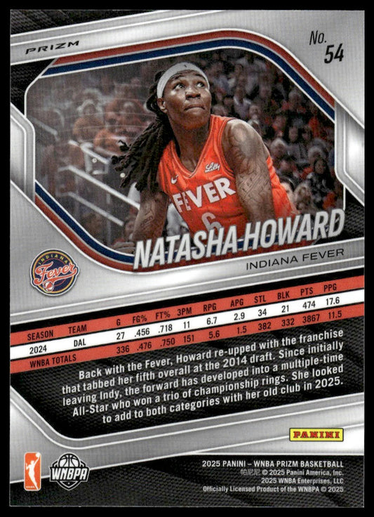 2025 Panini Prizm WNBA #54 Natasha Howard Green Prizms