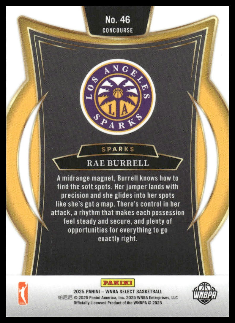 2025 Panini Select WNBA #46 Rae Burrell
