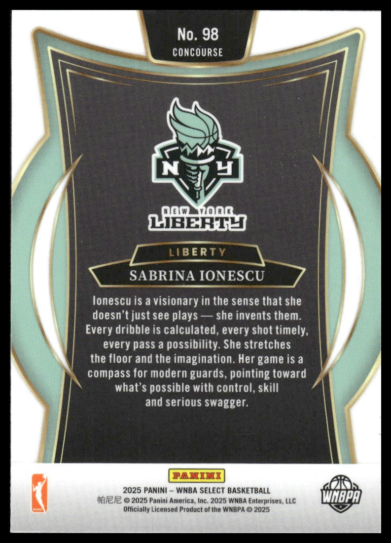 2025 Panini Select WNBA #98 Sabrina Ionescu