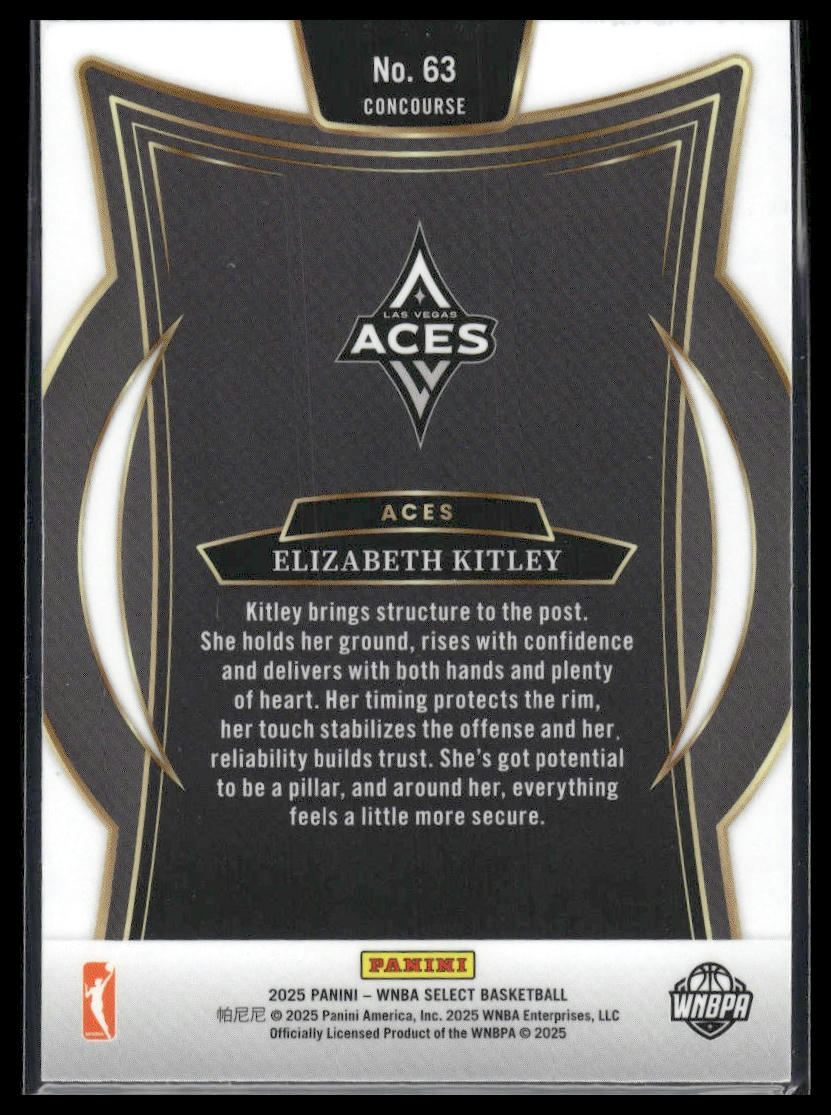 2025 Panini Select WNBA #63 Elizabeth Kitley